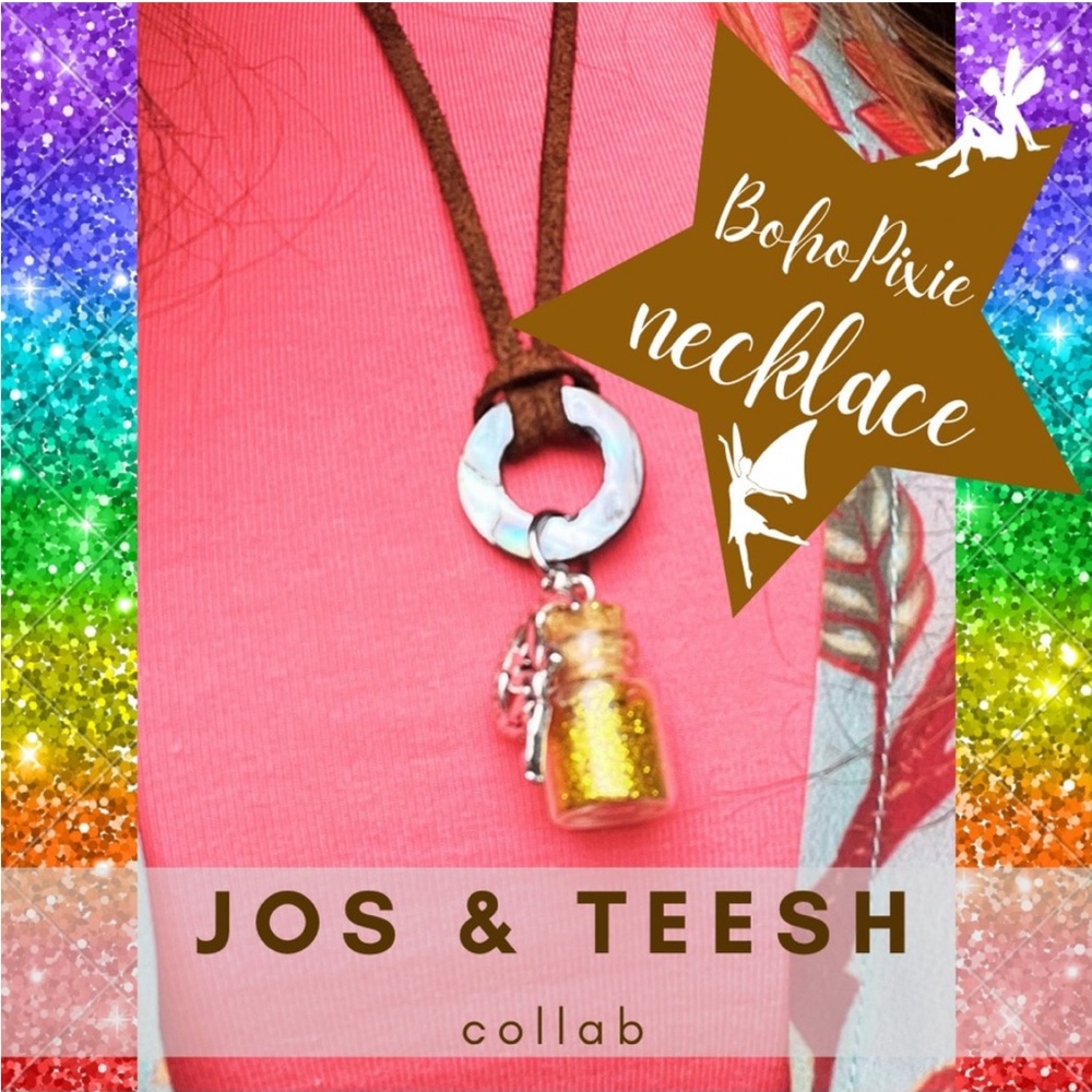 Handcrafted leather BOHO Pixie Dust Necklace